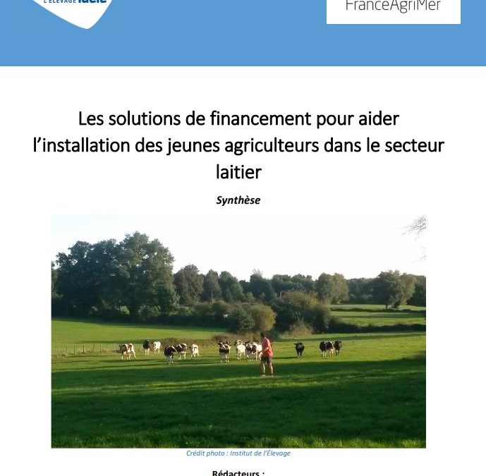 Solutions de financement pour aider l’installation des jeunes agriculteurs en élevage laitier